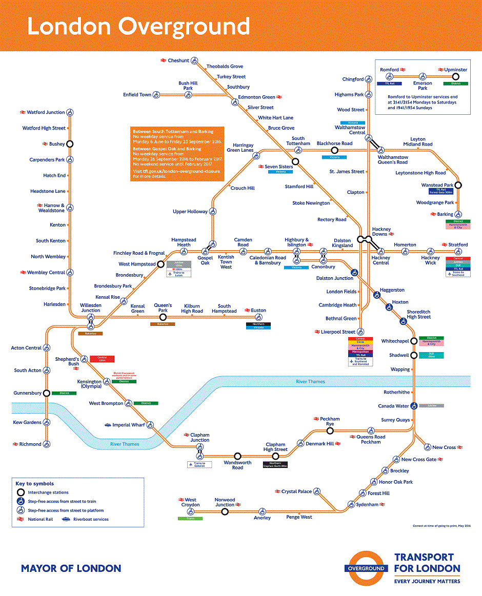 London Overground Map Advertising costs