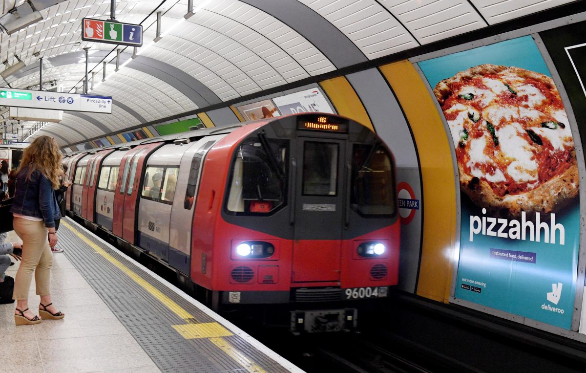 London Underground tube advertising